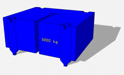 Masse de 5000 kg