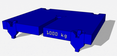 Masse de 1000 kg