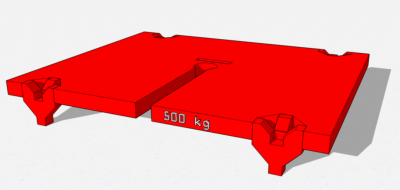 Masse de 500 kg